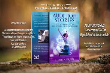 Audition Stories book on wooded ground