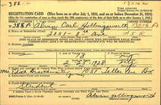 Draft Card Alvin Hollingsworth 1946