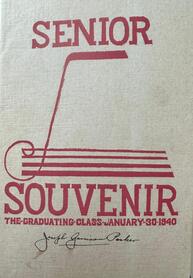 Senior Souvenir book, Jan 30, 1940