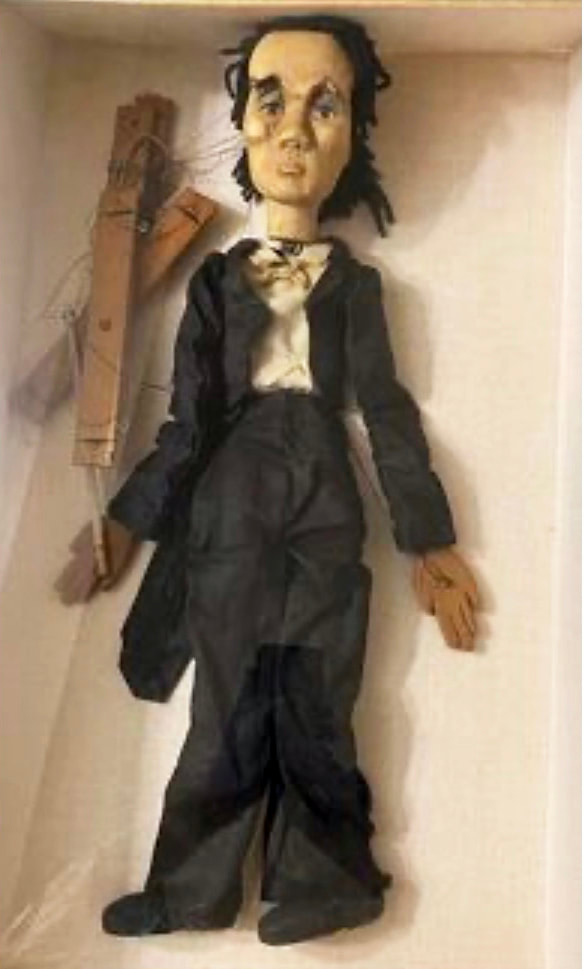 Marionette and hand sewn tuxedo