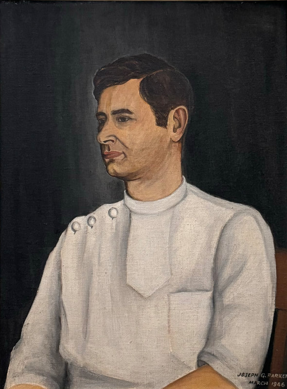 Oil painting of Dr. Philip Parker (Joseph's father)