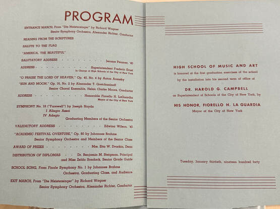 Graduation program, Jan 30, 1940